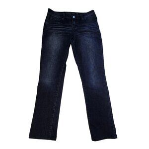 Jennifer Lopez Women's Straight Leg Jeans Size 6 Dark Wash Denim Low Rise